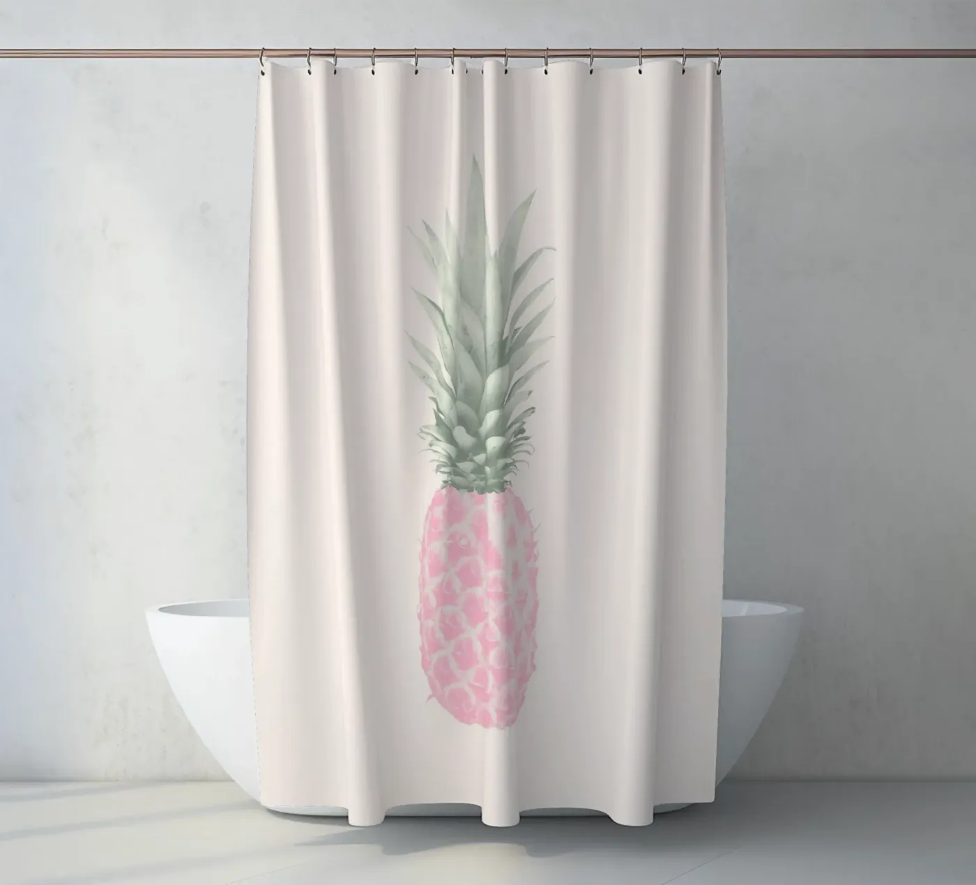 Tiny Pop Pineapple shower curtain by Tiny Wonder Co.