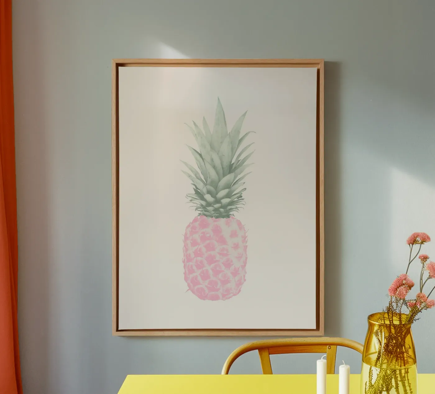 Kleine pop ananas canvas van Tiny Wonder Co.
