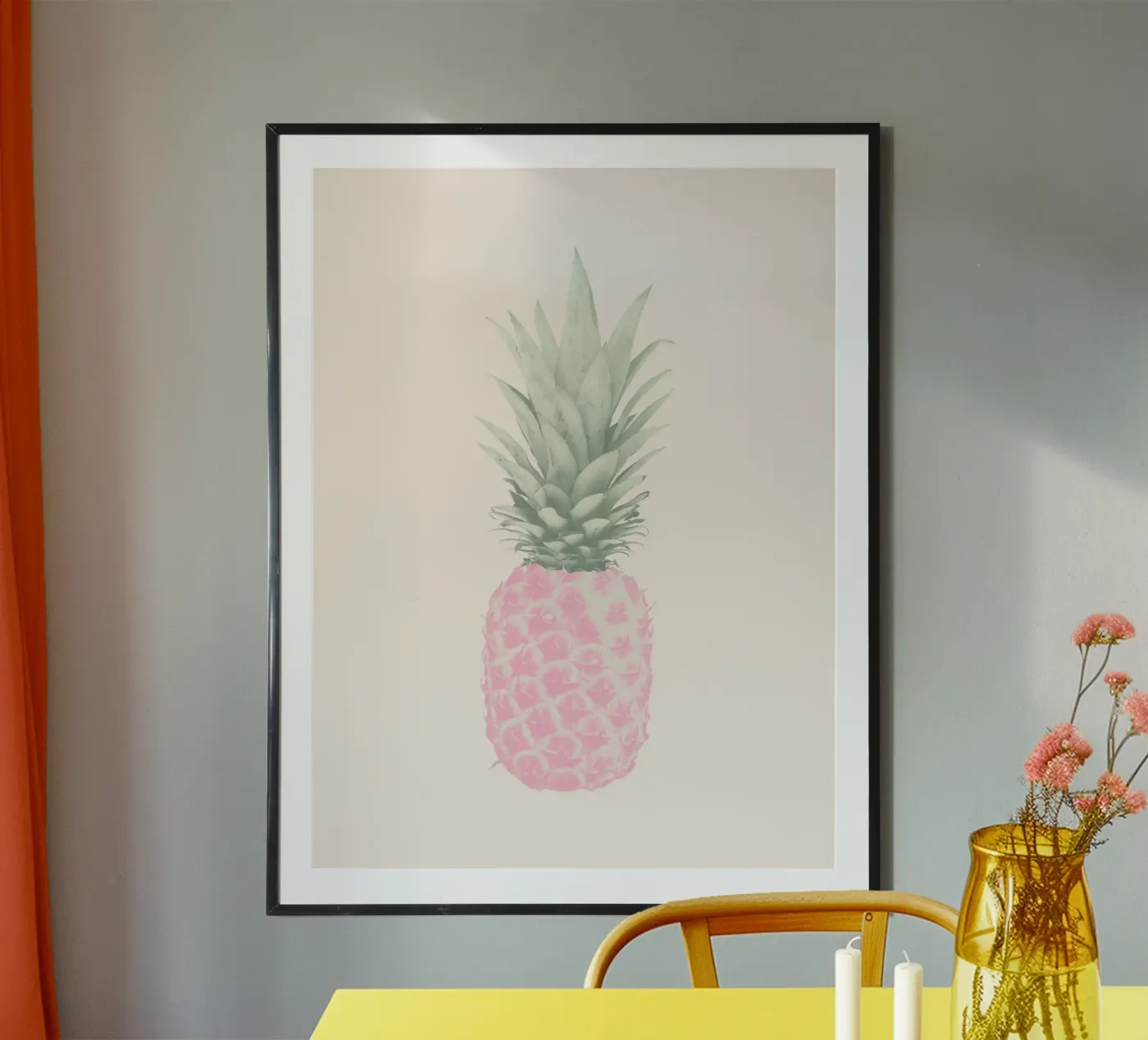 Tiny Pop Pineapple Poster von Tiny Wonder Co.