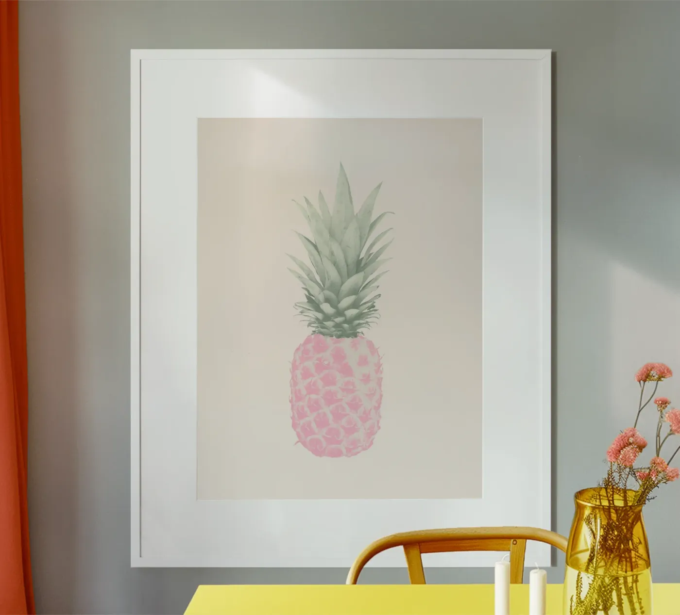 Tiny Pop Pineapple Poster von Tiny Wonder Co.