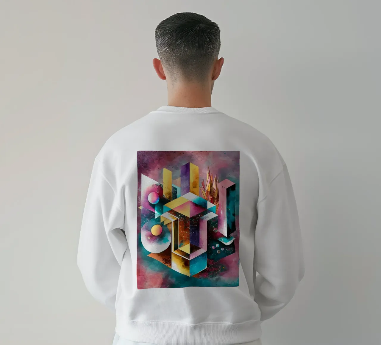 Geometry Abstract Color felpa da dinem