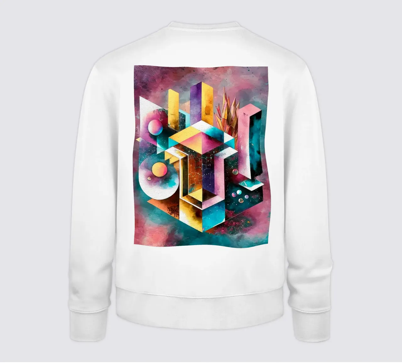 Geometry Abstract Color felpa da dinem