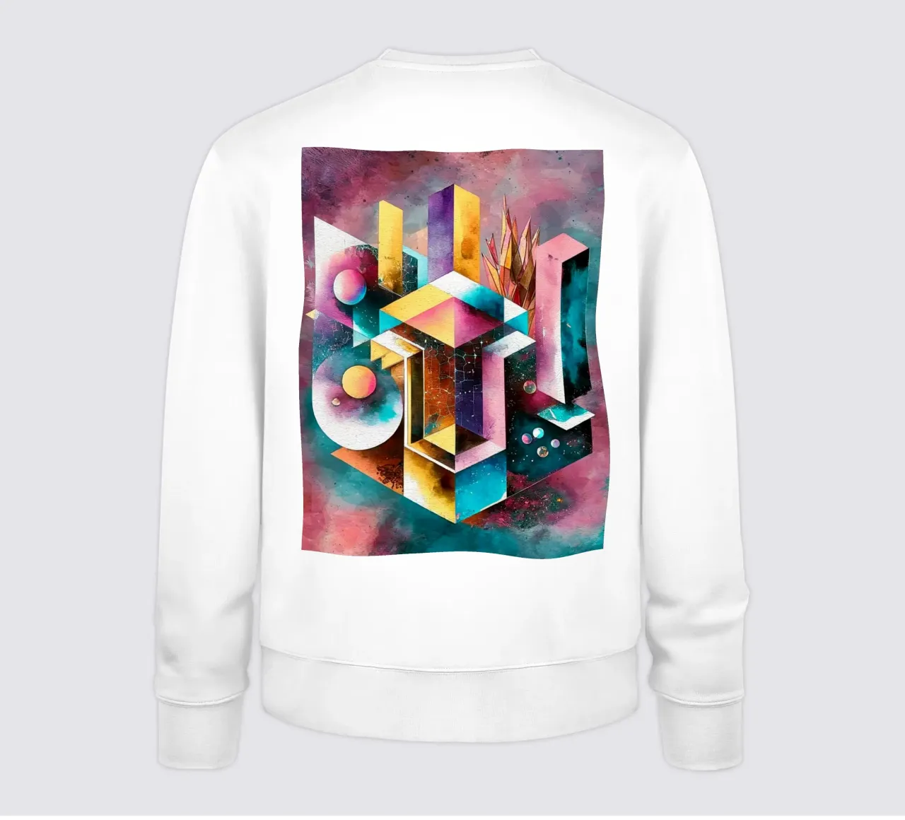 Geometry Abstract Color felpa da dinem