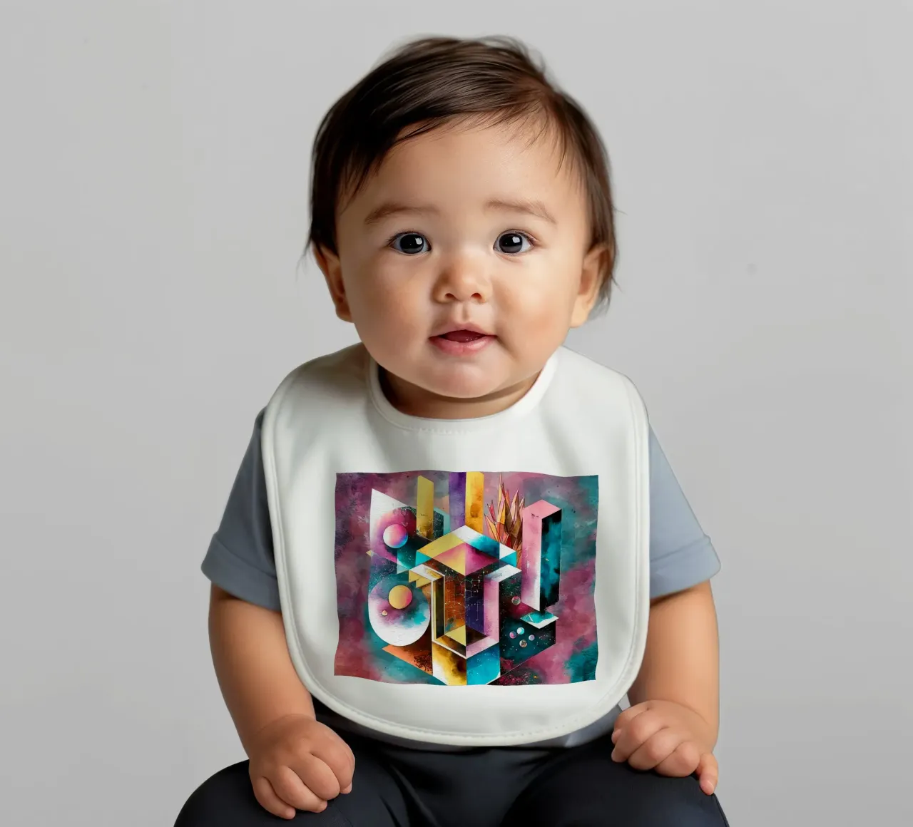 Geometry Abstract Color bavaglino da dinem