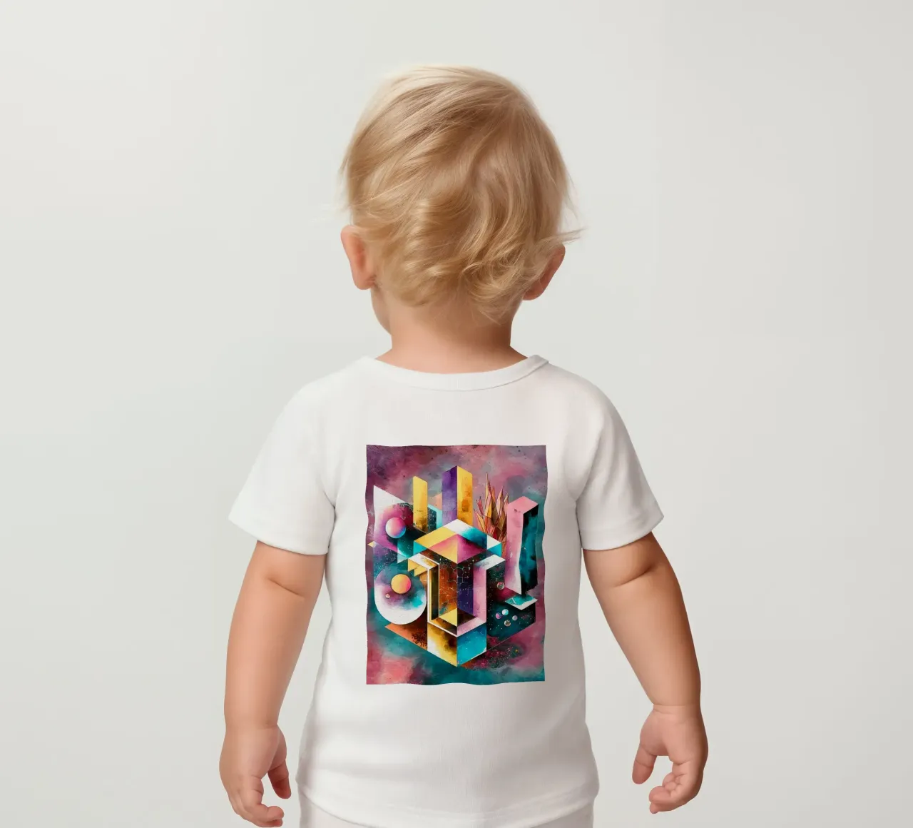 Geometry Abstract Color maglietta neonato da dinem