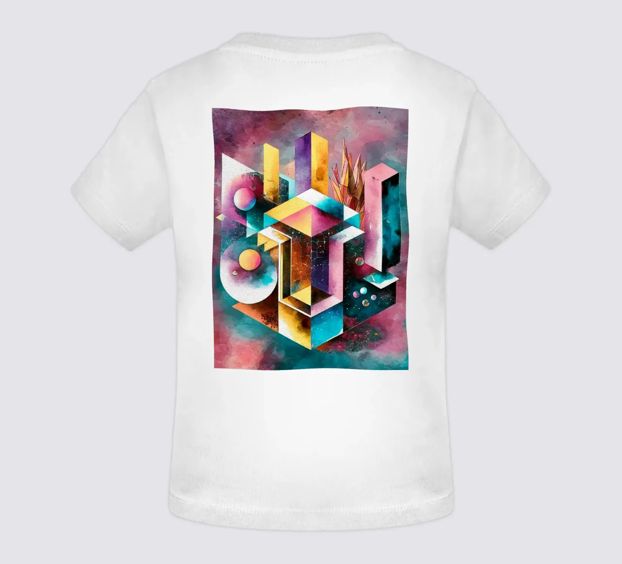 Geometry Abstract Color maglietta neonato da dinem