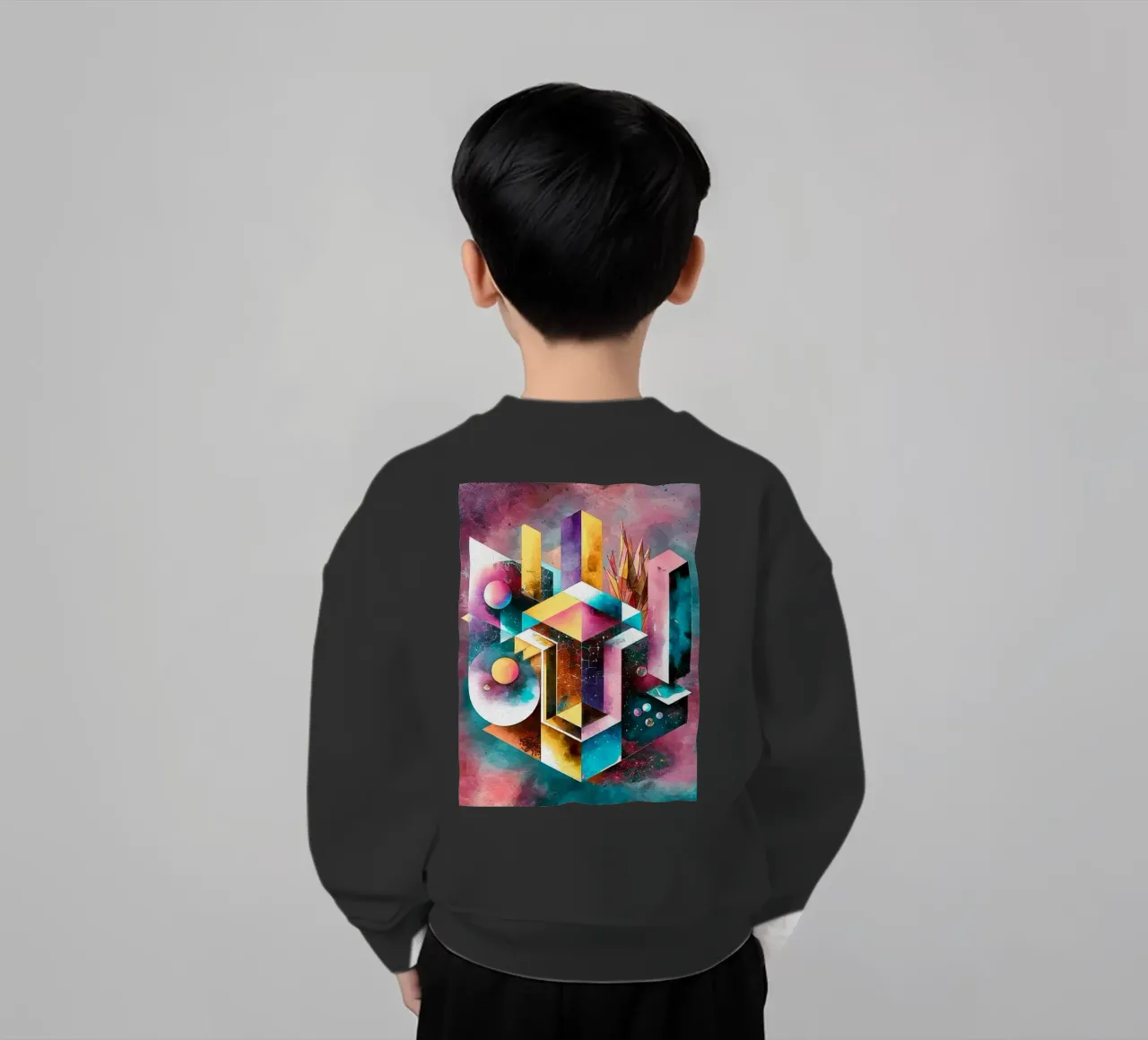 Geometry Abstract Color felpa bambino da dinem