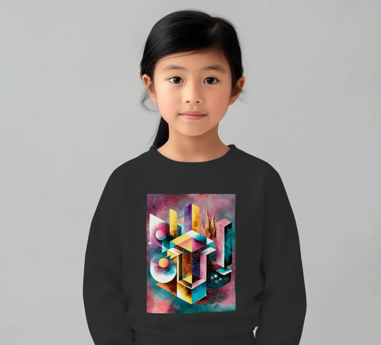 Geometry Abstract Color felpa bambino da dinem