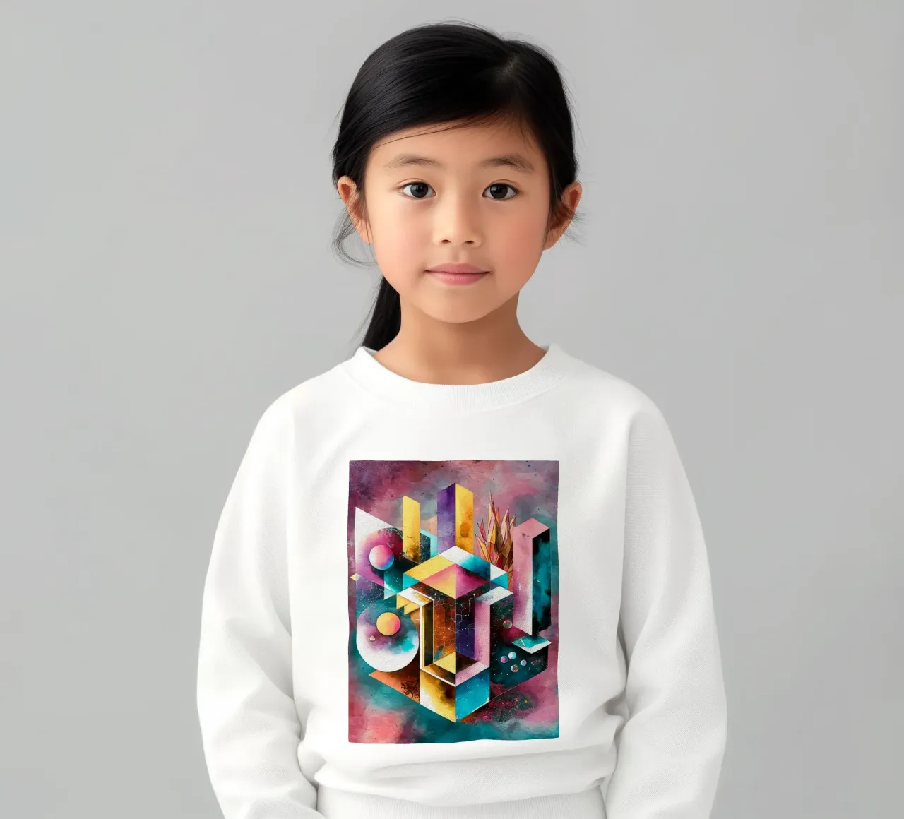 Geometry Abstract Color felpa bambino da dinem