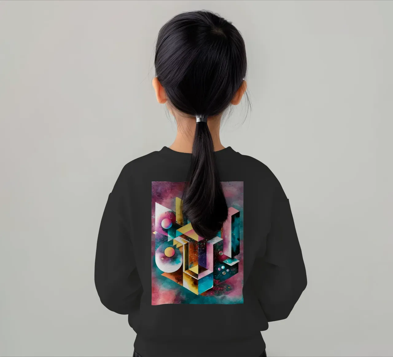 Geometry Abstract Color felpa bambino da dinem