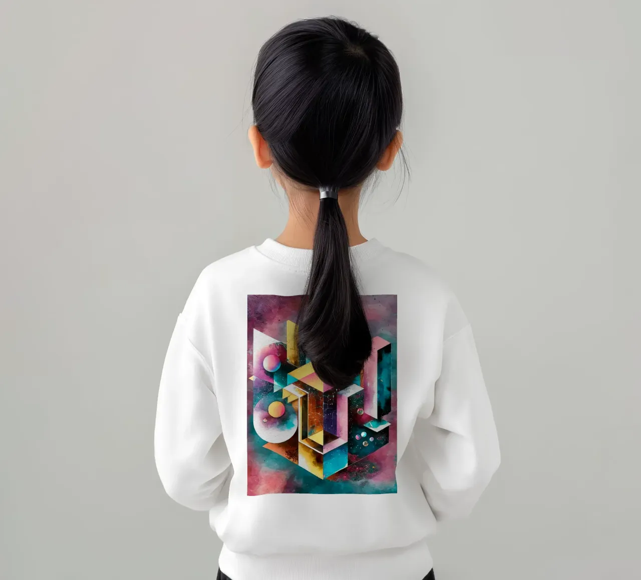 Geometry Abstract Color felpa bambino da dinem