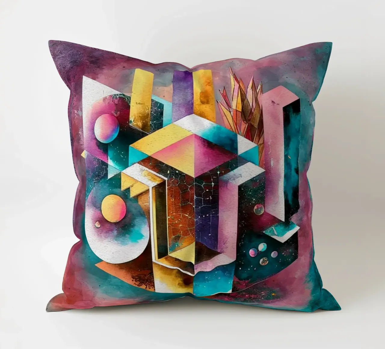 Geometry Abstract Color cuscino da dinem