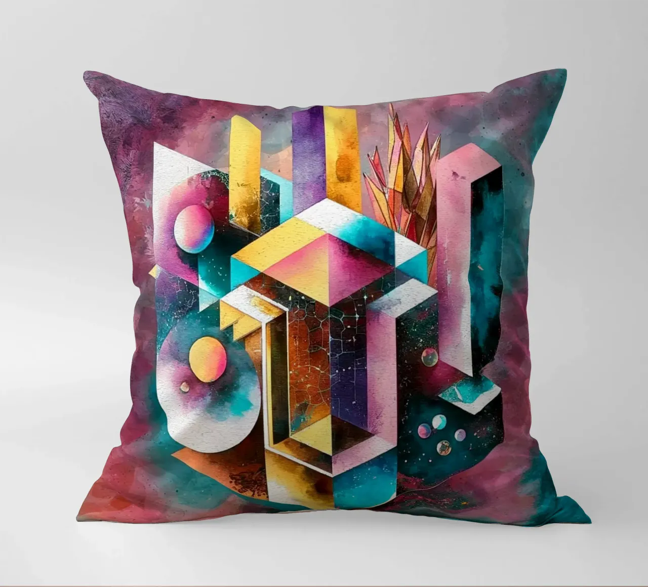Geometry Abstract Color cuscino da dinem