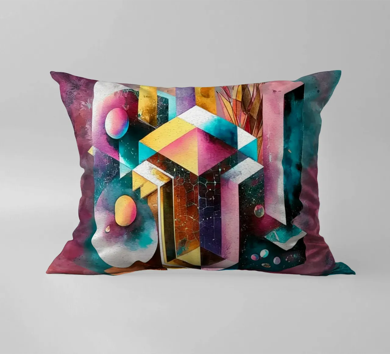 Geometry Abstract Color cuscino da dinem