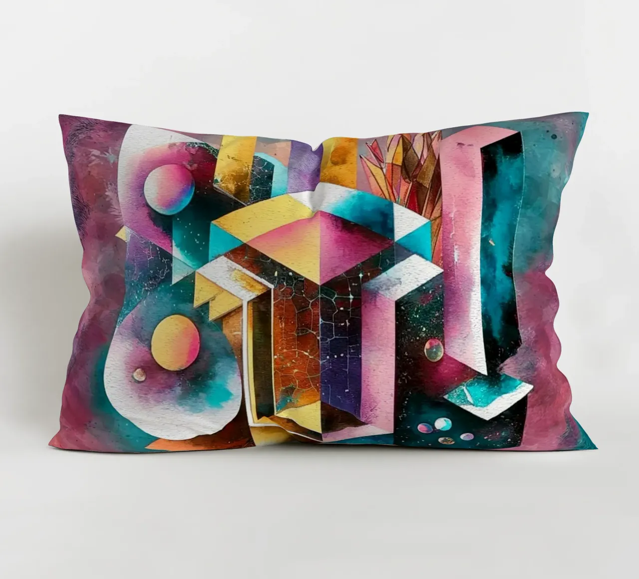 Geometry Abstract Color cuscino da dinem