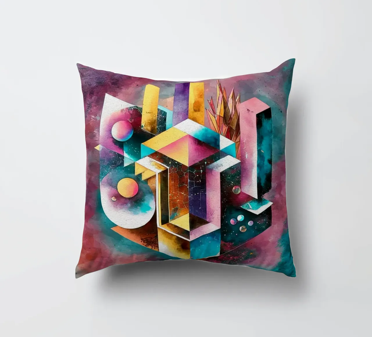 Geometry Abstract Color cuscino da dinem
