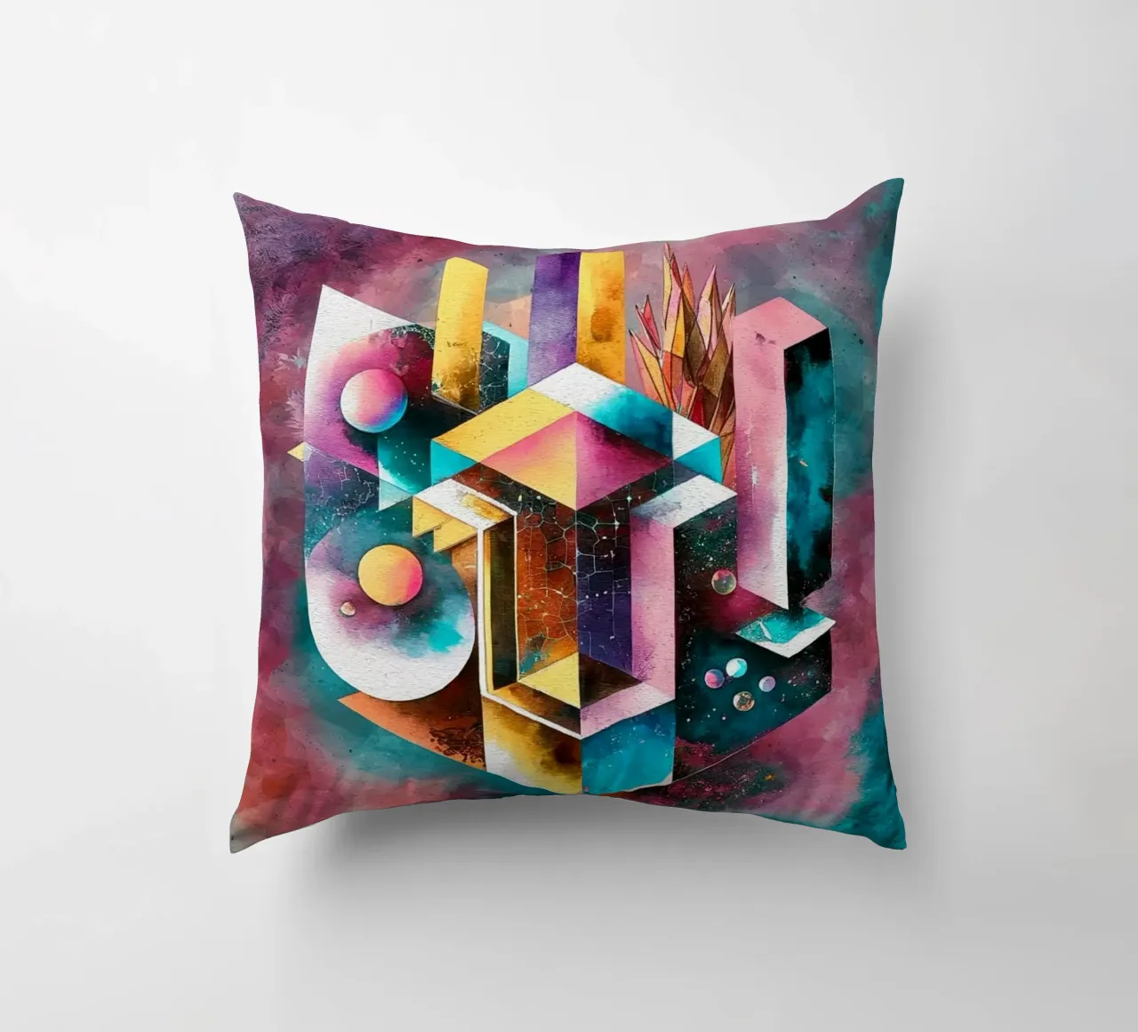 Geometry Abstract Color cuscino da dinem
