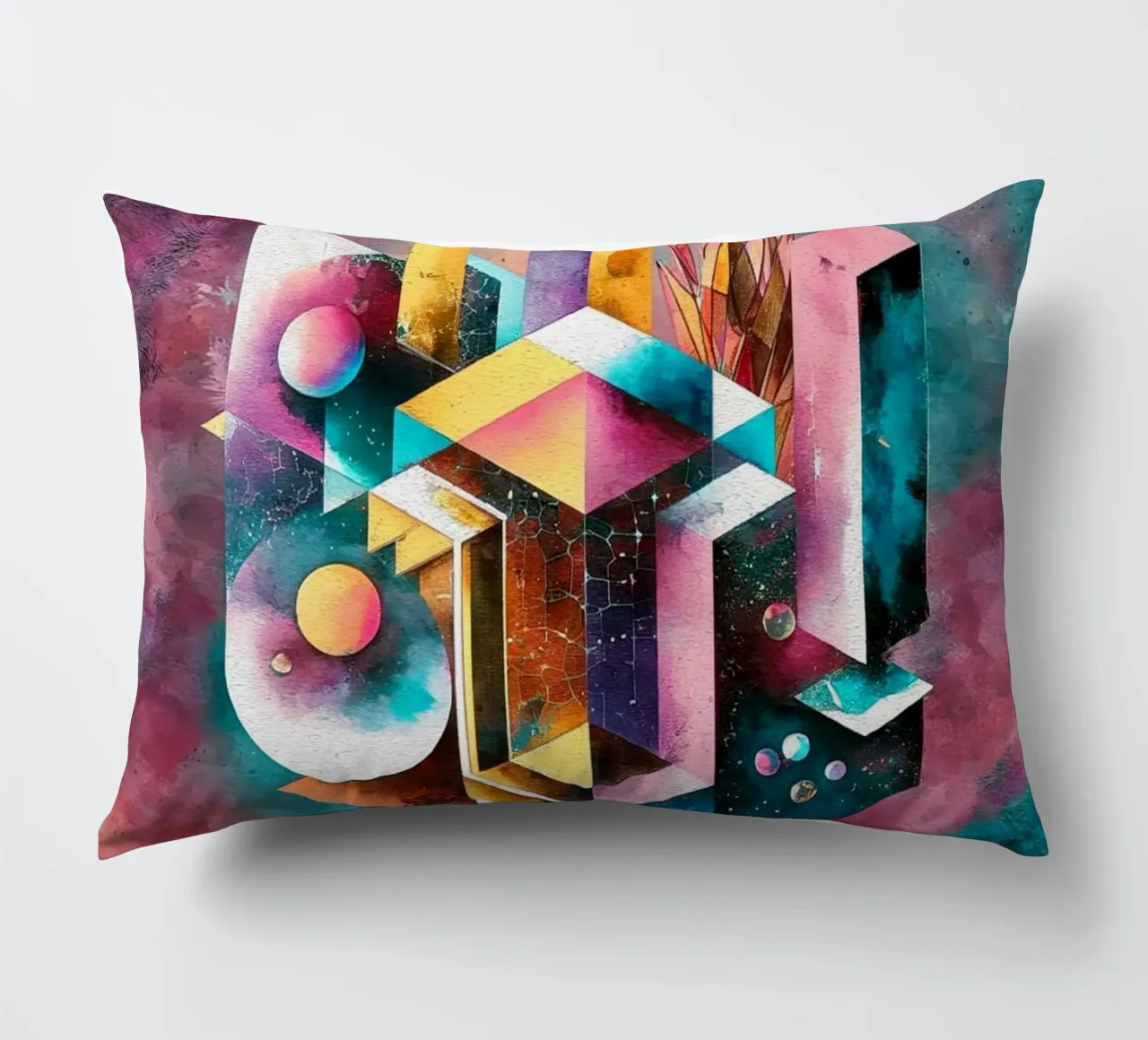 Geometry Abstract Color cuscino da dinem