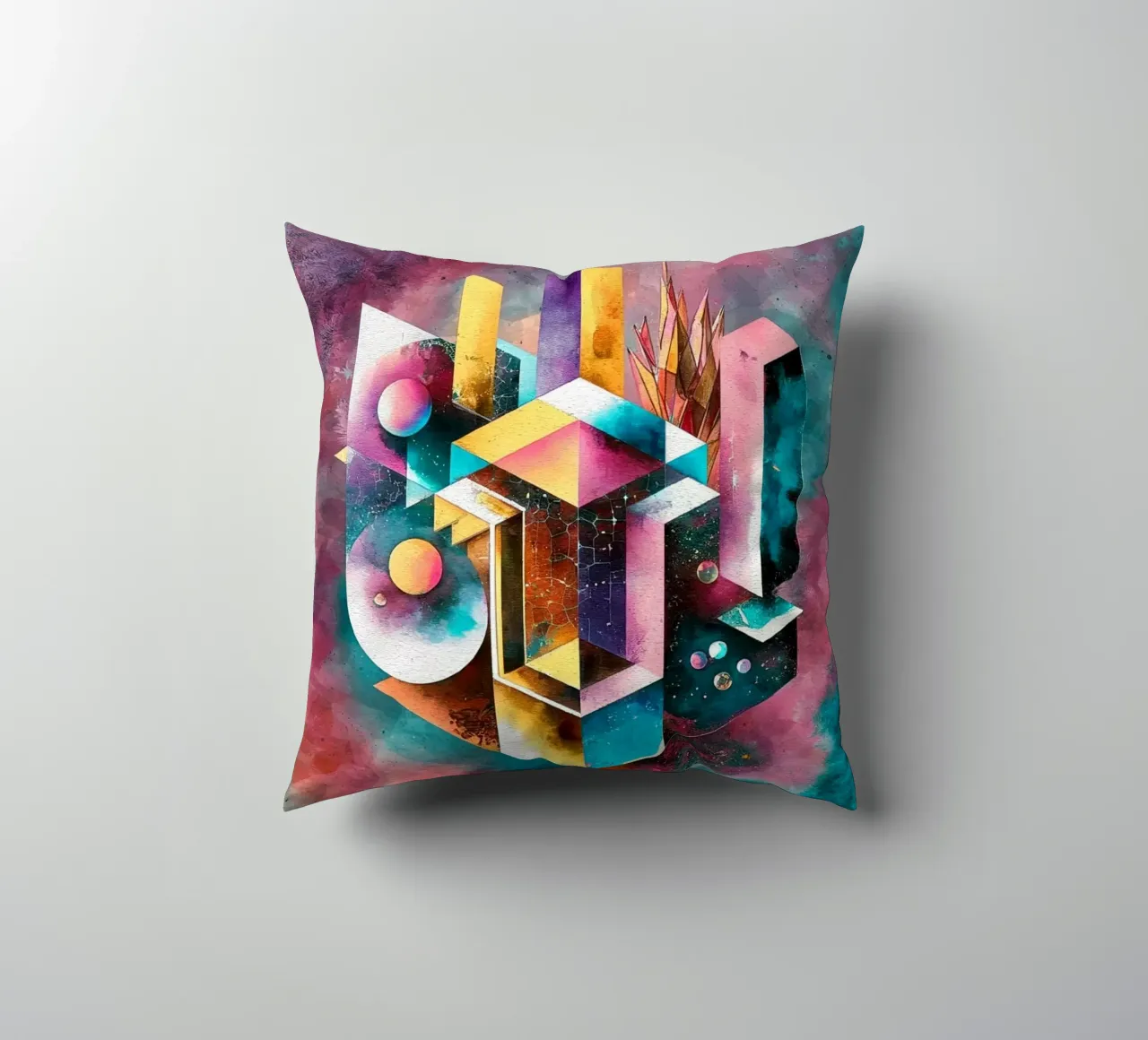 Geometry Abstract Color cuscino da dinem