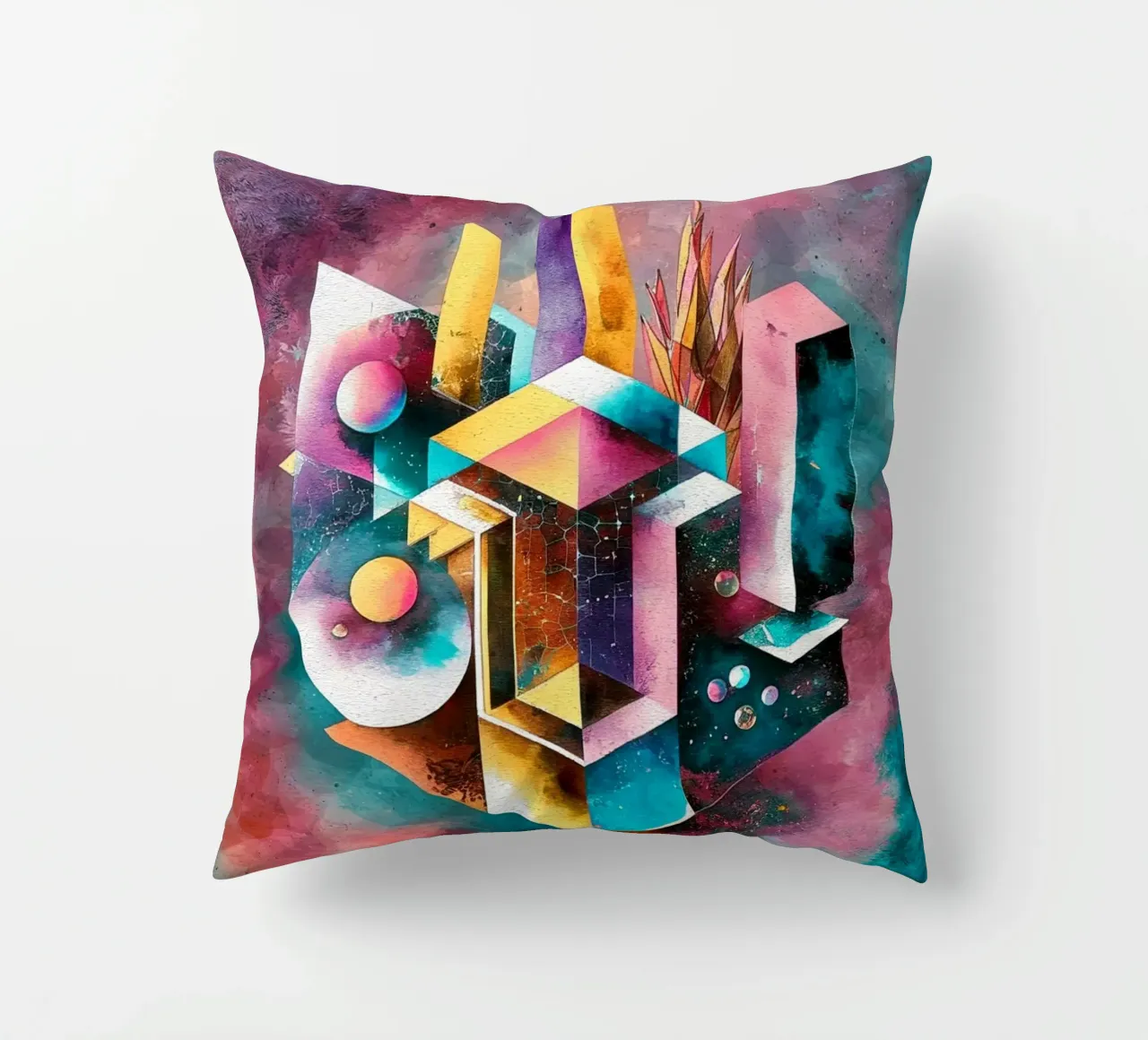 Geometry Abstract Color cuscino da dinem
