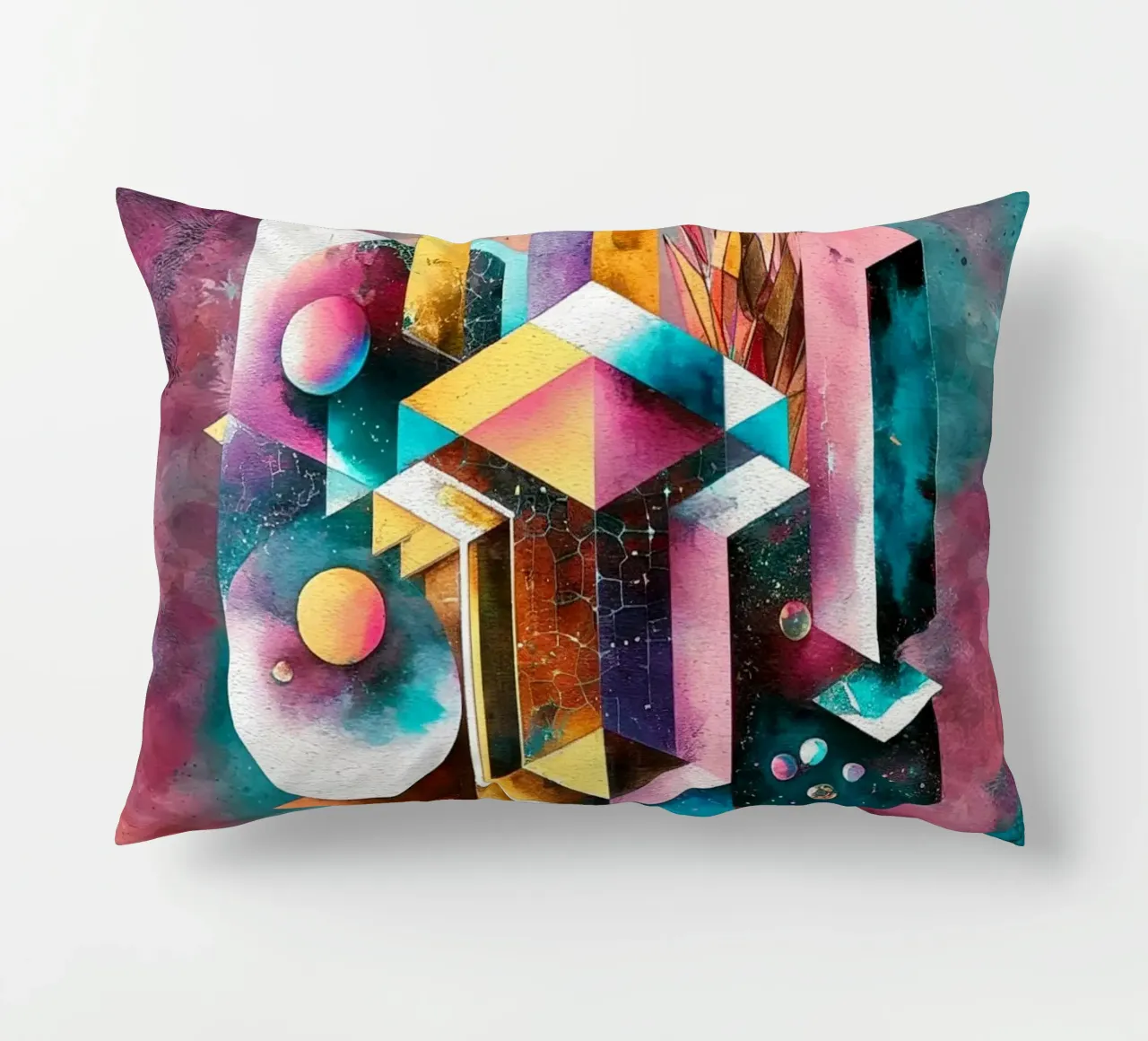 Geometry Abstract Color cuscino da dinem