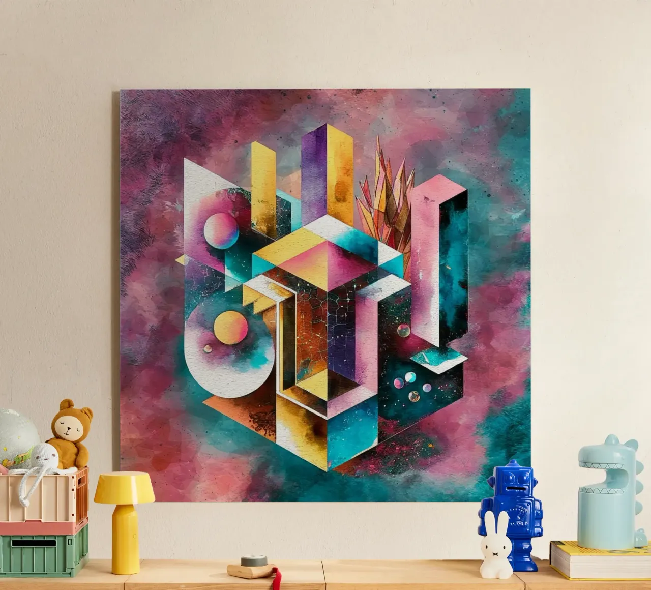 Geometry Abstract Color plexiglass da dinem