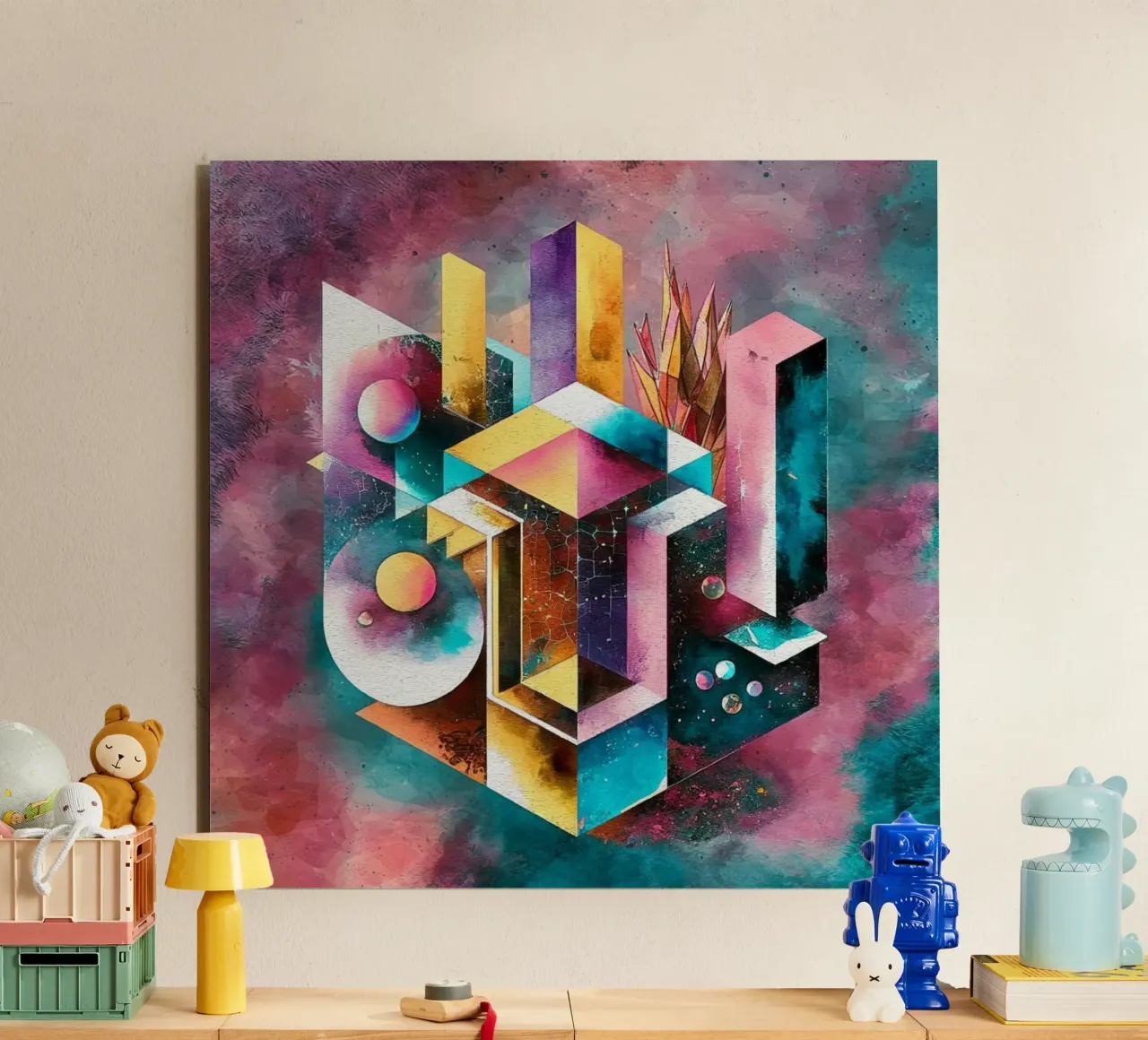 Geometry Abstract Color alluminio dibond da dinem