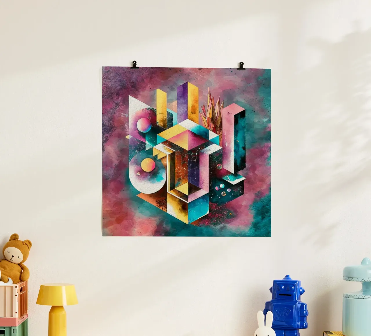 Geometry Abstract Color poster da dinem
