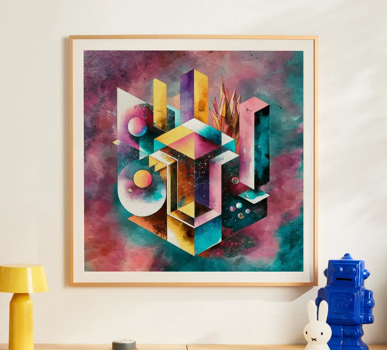 Geometry Abstract Color poster da dinem