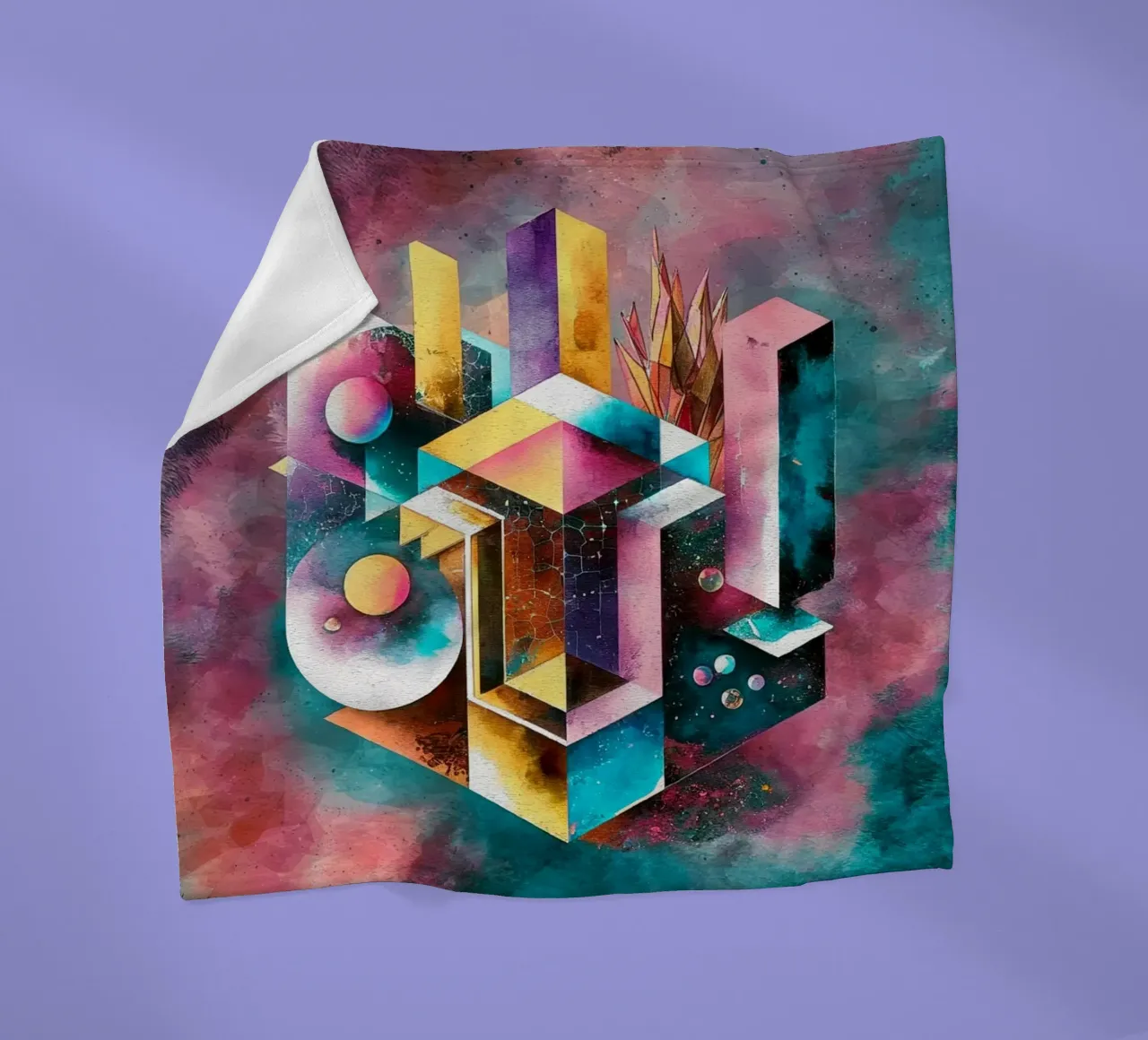 Geometry Abstract Color coperta in pile da dinem