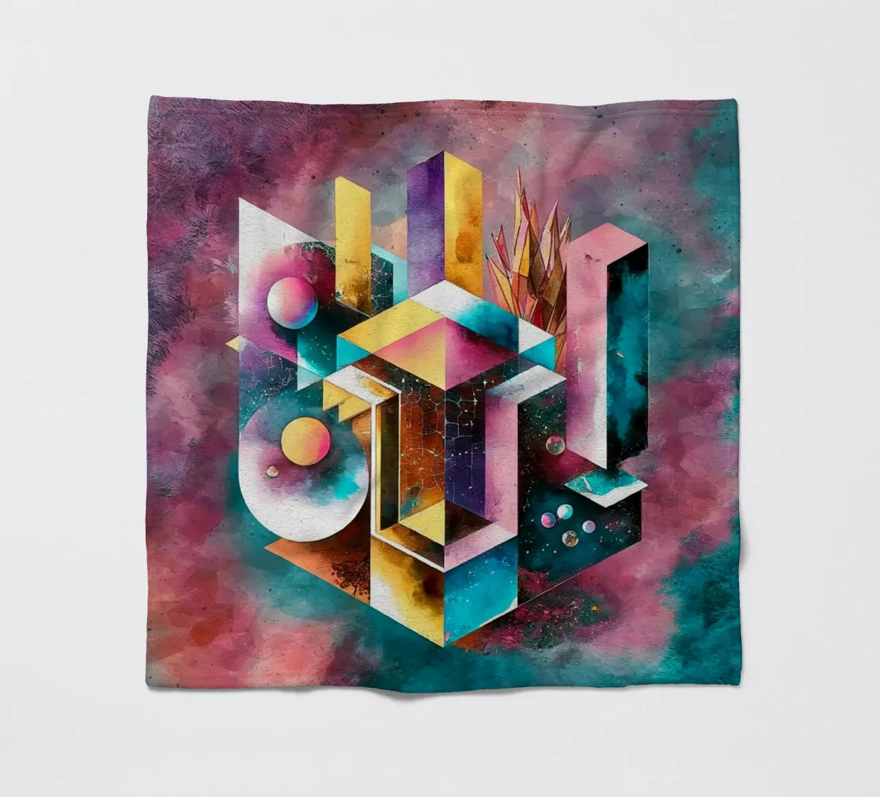 Geometry Abstract Color coperta in pile da dinem