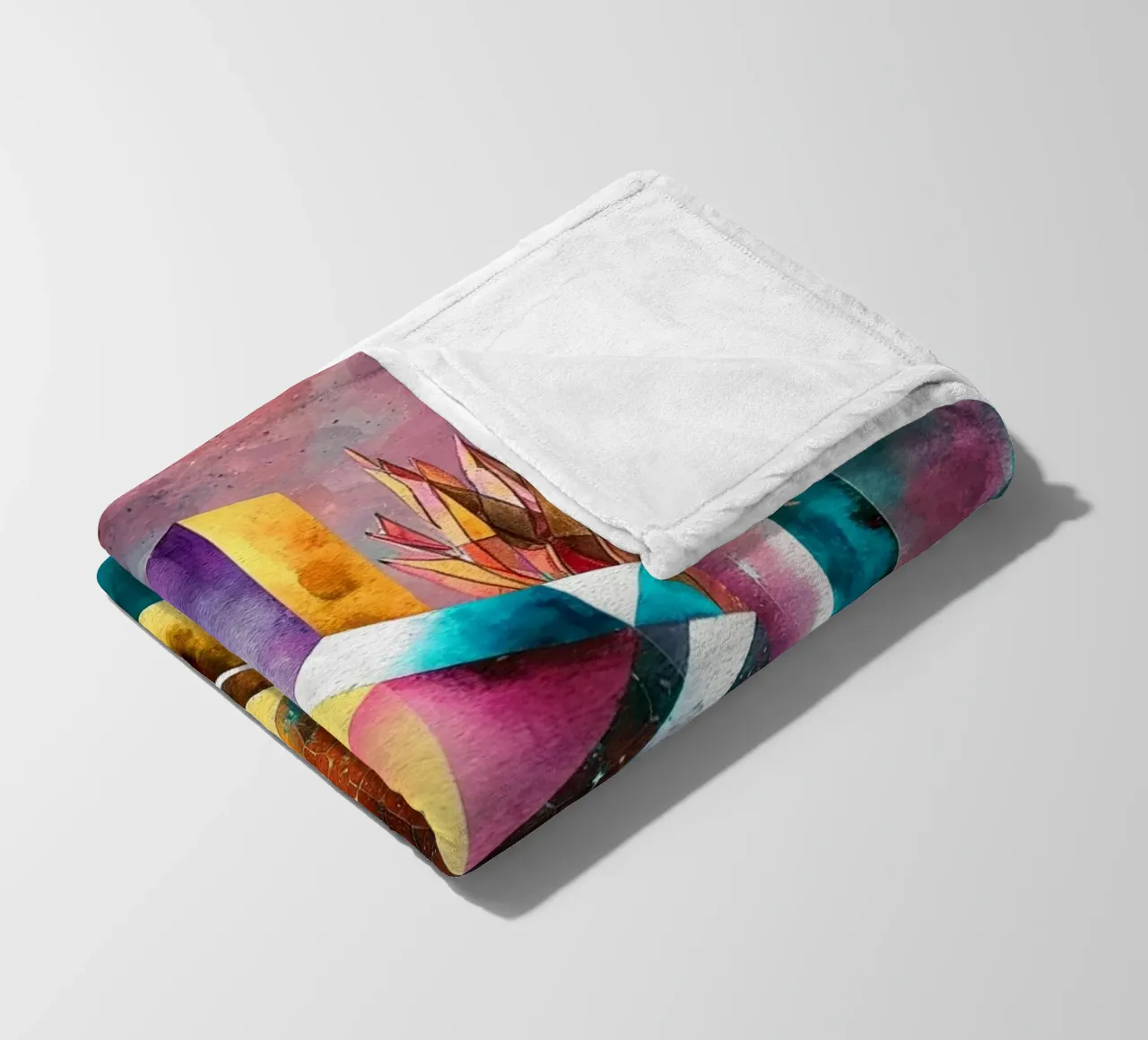 Geometry Abstract Color coperta in pile da dinem