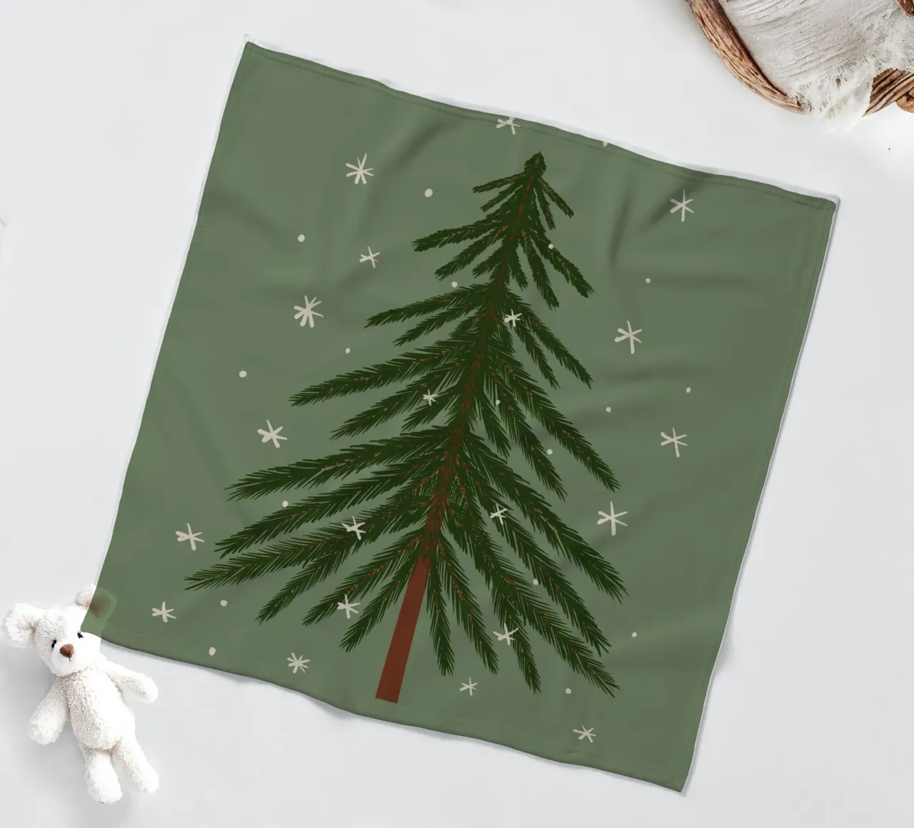 Pine tree Fleecedecke von Wackapacka Holiday Shop