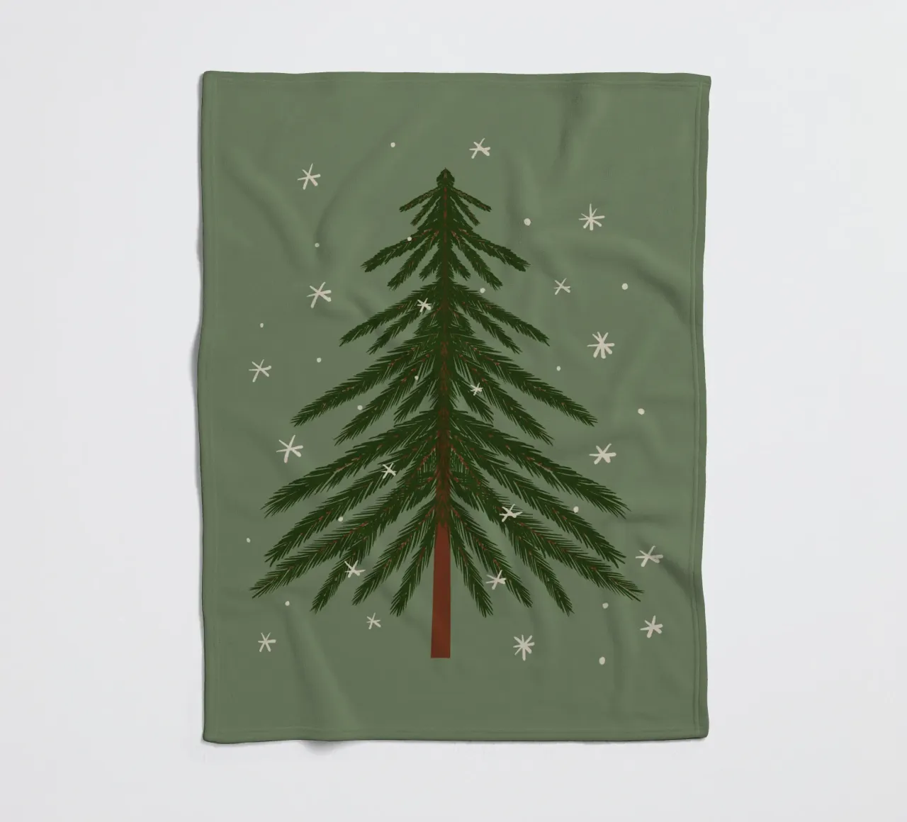 Pine tree Fleecedecke von Wackapacka Holiday Shop