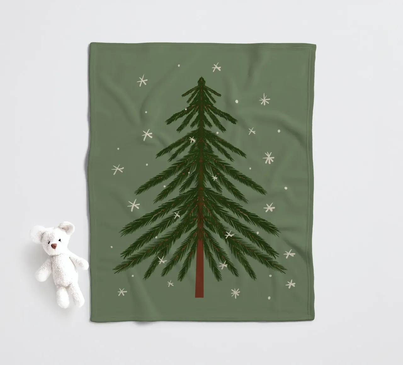 Pine tree Fleecedecke von Wackapacka Holiday Shop