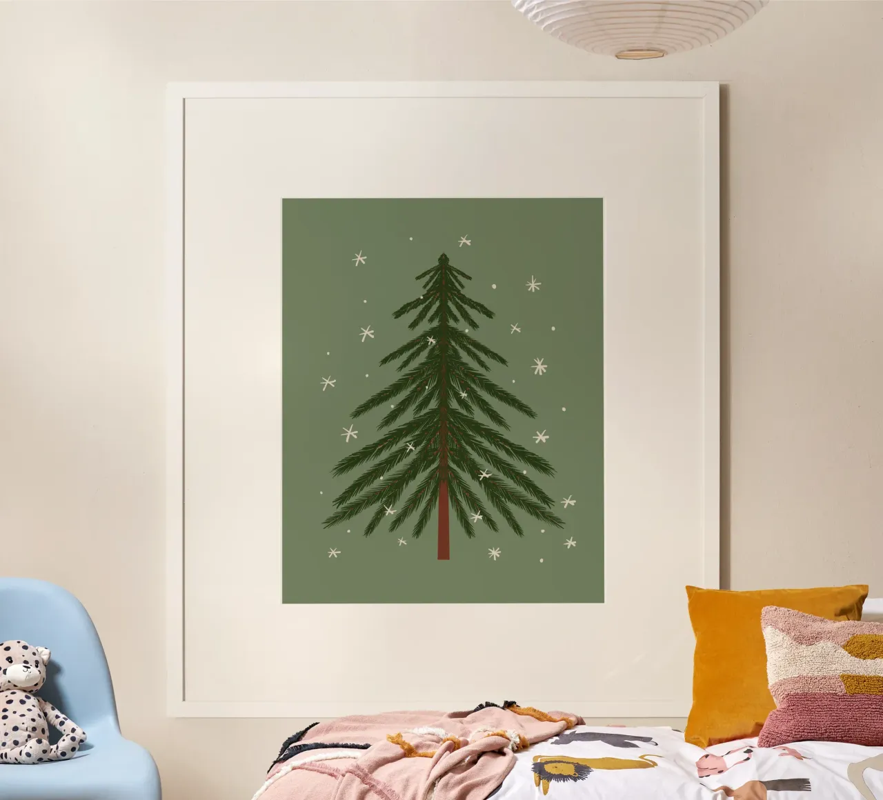 Pine tree poster by Wackapacka Holiday Shop