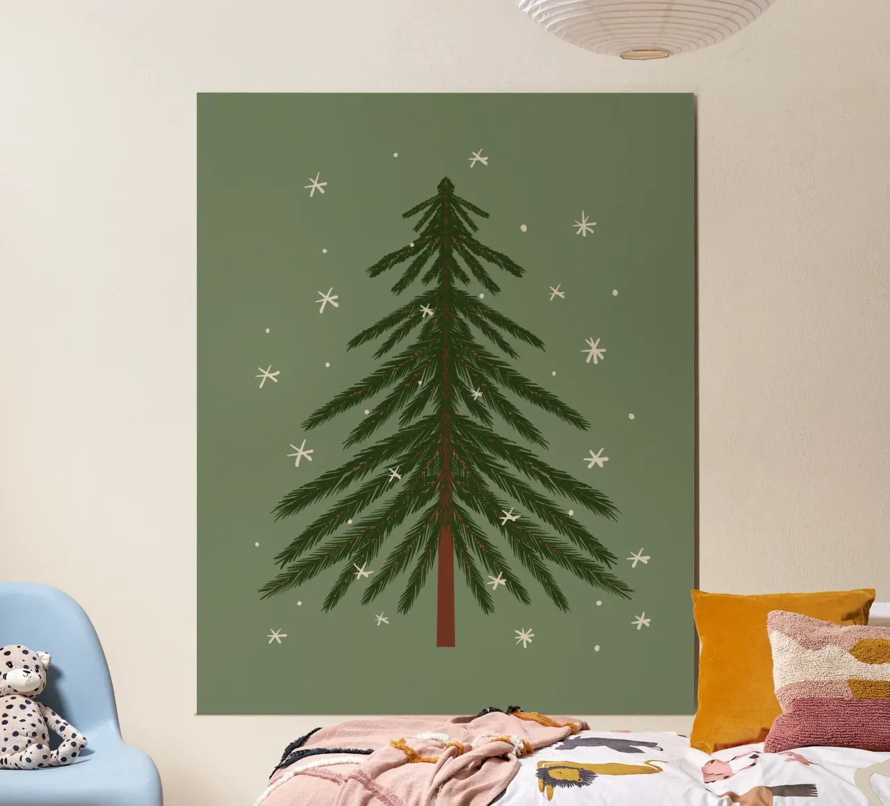 Pine tree poster by Wackapacka Holiday Shop