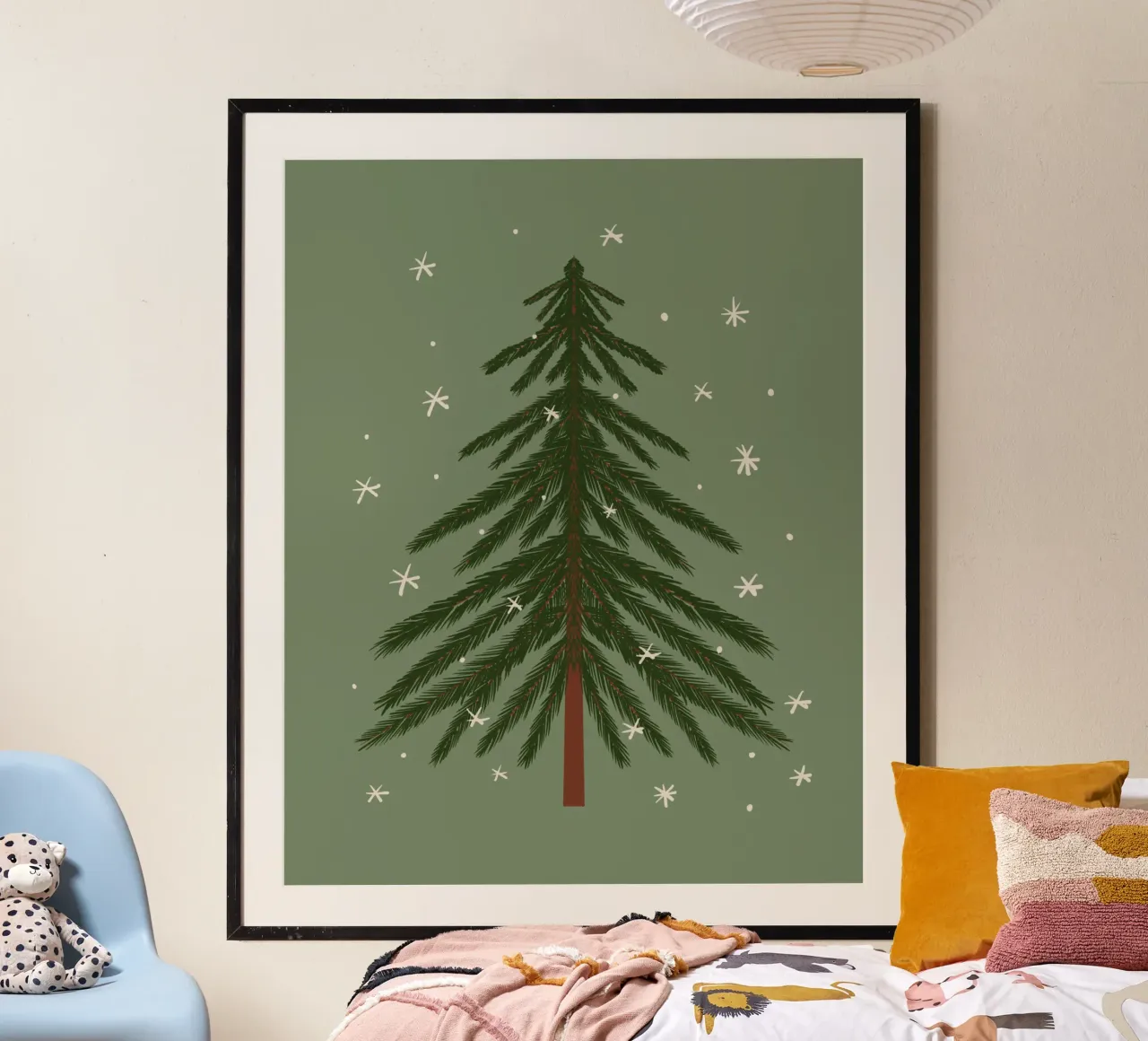Pine tree poster by Wackapacka Holiday Shop