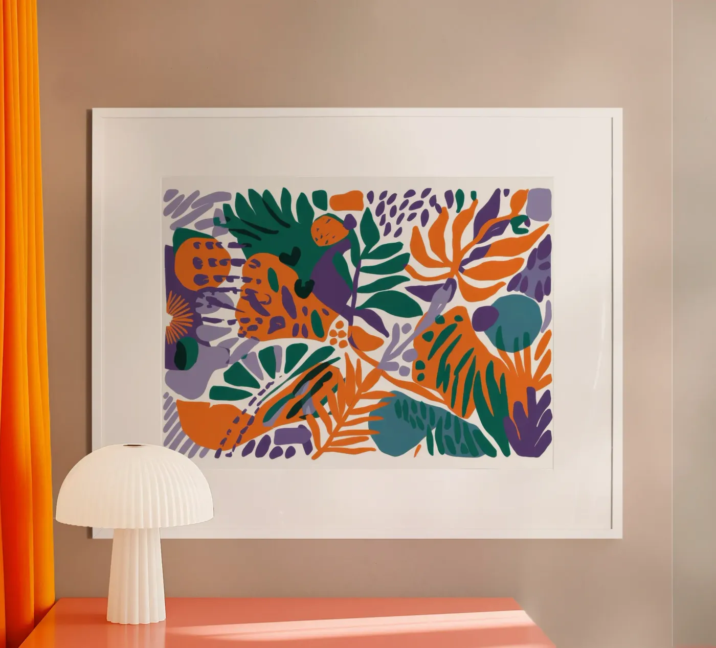 Jungle Mosaic Pattern poster by Solace Light