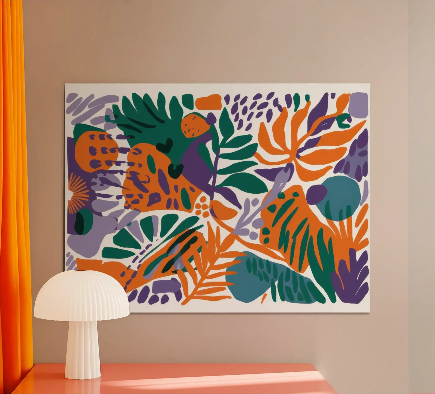 Jungle Mosaic Pattern poster by Solace Light