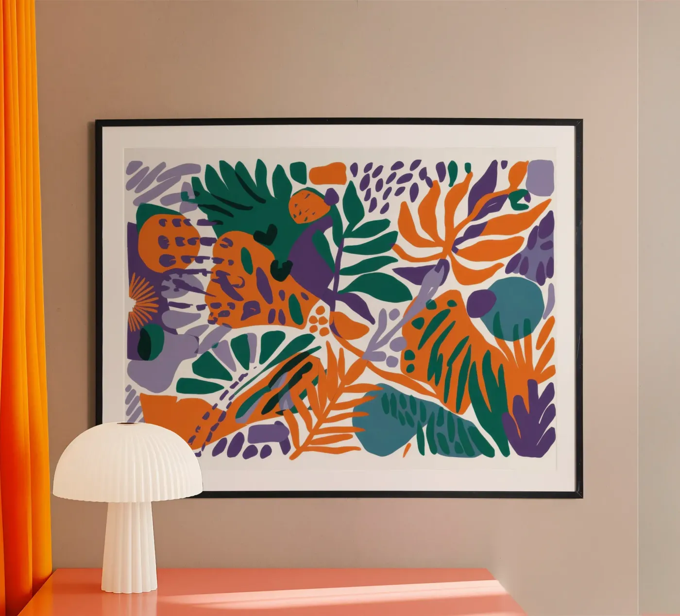 Jungle Mosaic Pattern poster by Solace Light