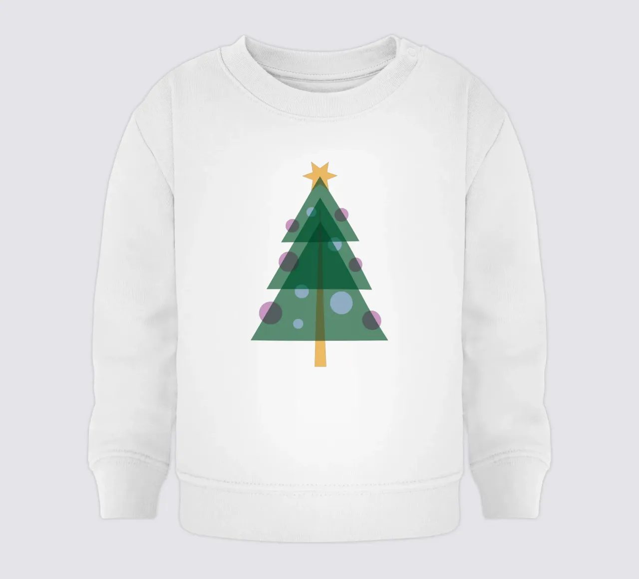 Albero di Natale design piatto felpa neonato da Schuhmann Design