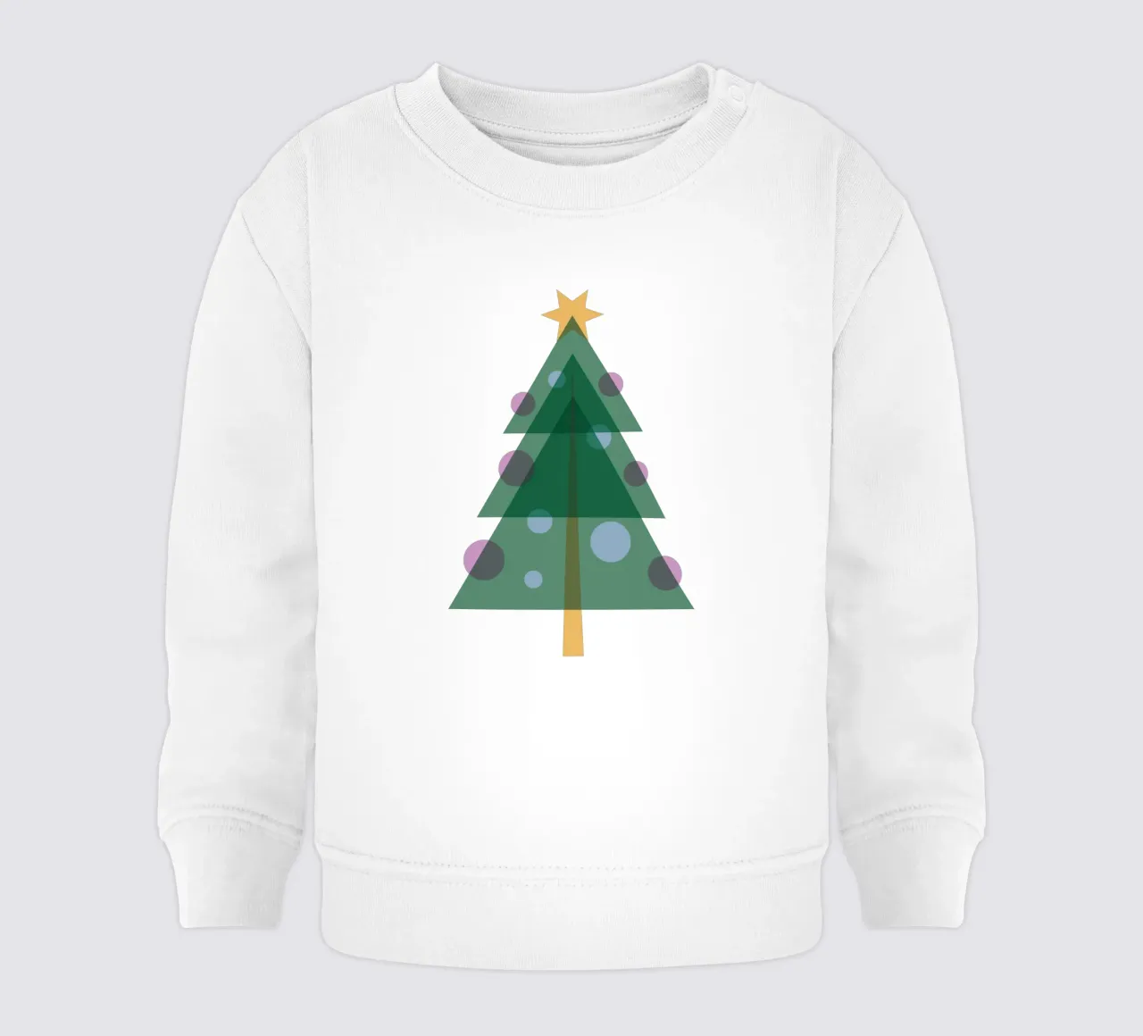 Albero di Natale design piatto felpa neonato da Schuhmann Design