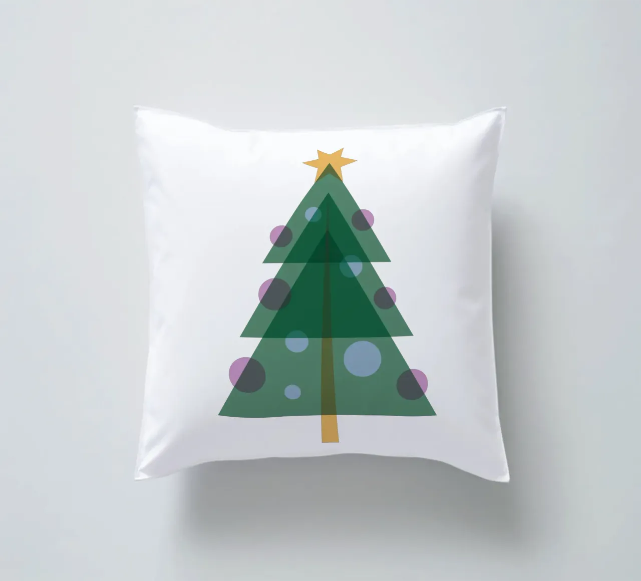 Albero di Natale design piatto cuscino da Schuhmann Design