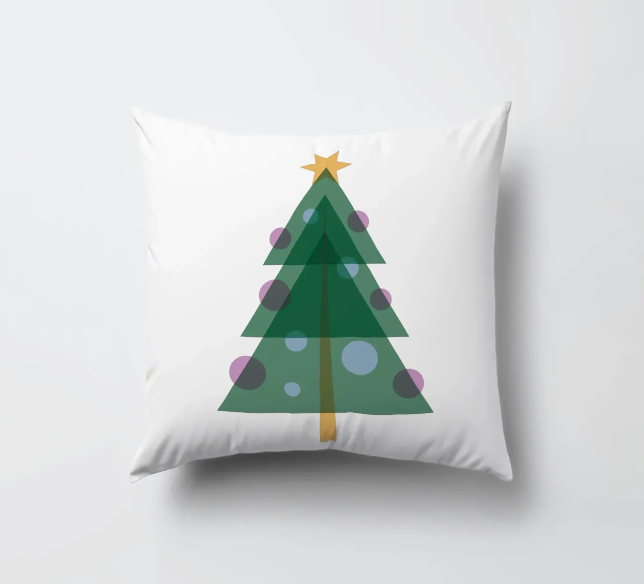 Albero di Natale design piatto cuscino da Schuhmann Design