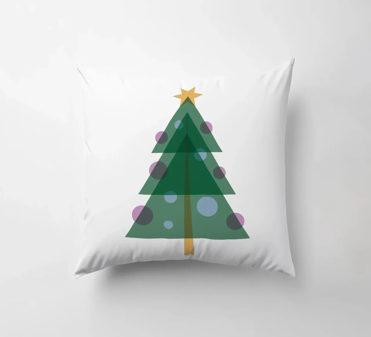 Albero di Natale design piatto cuscino da Schuhmann Design