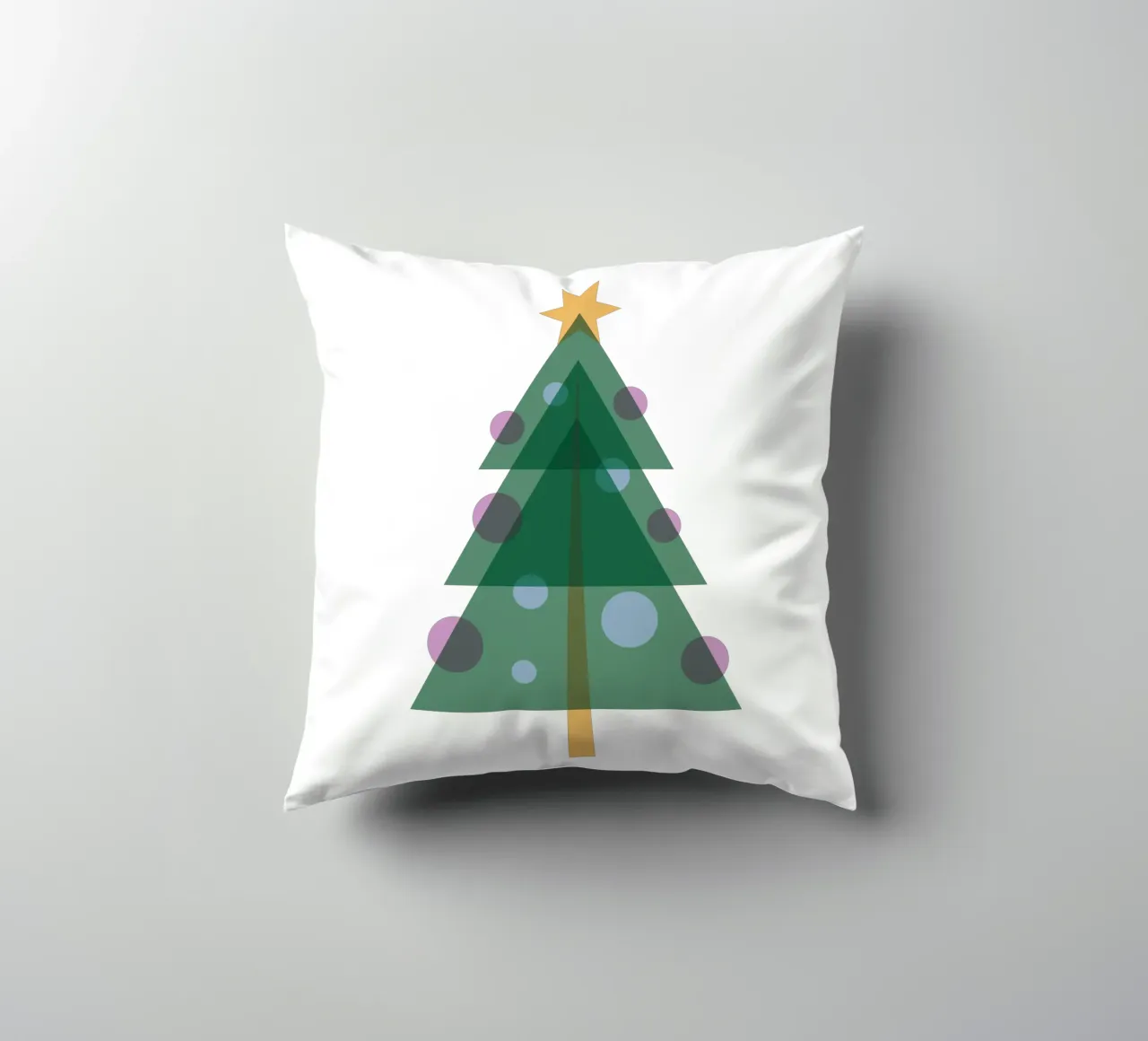 Albero di Natale design piatto cuscino da Schuhmann Design