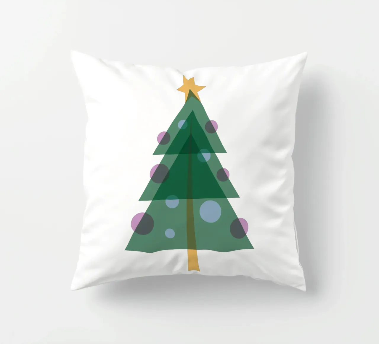 Albero di Natale design piatto cuscino da Schuhmann Design