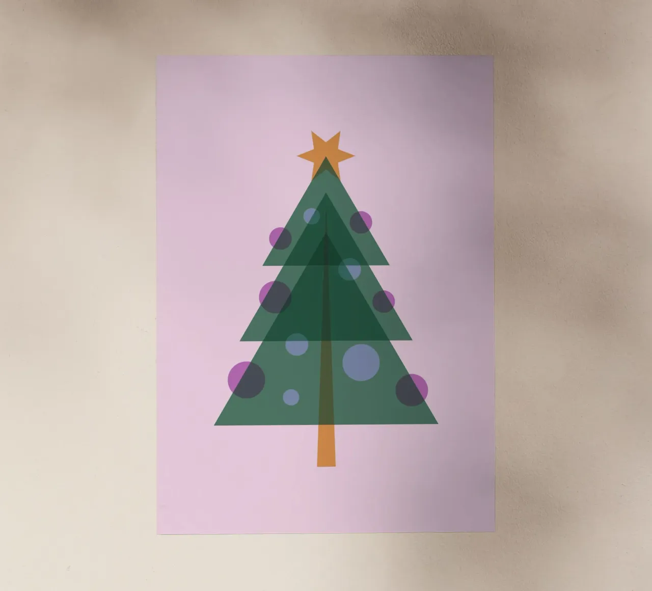 Albero di Natale design piatto pellicola backlit da Schuhmann Design