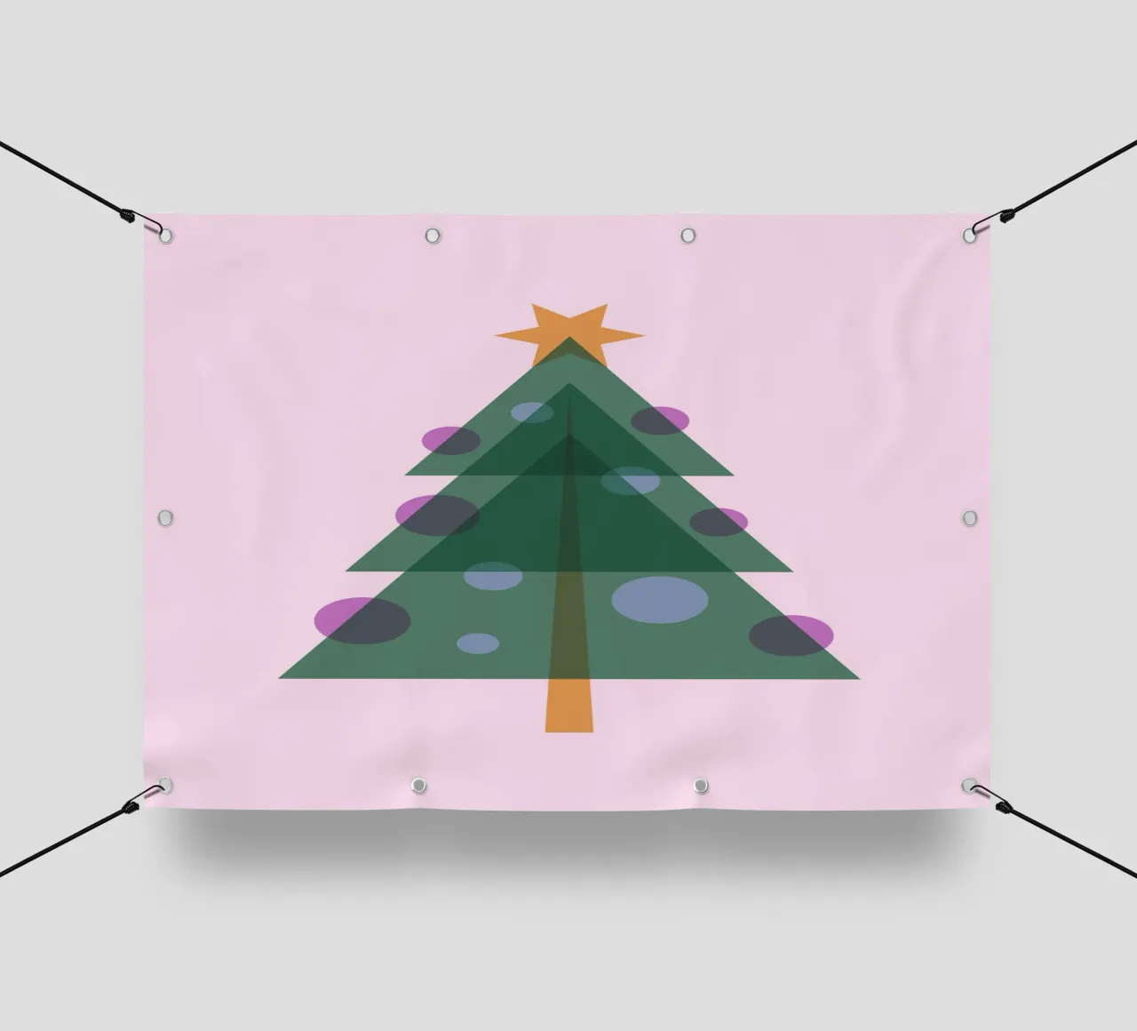 Albero di Natale design piatto telo in pvc da Schuhmann Design